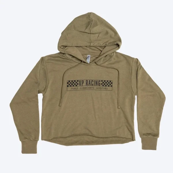 VP Racing Cropped Hoodie – Military Green — 2X-Large