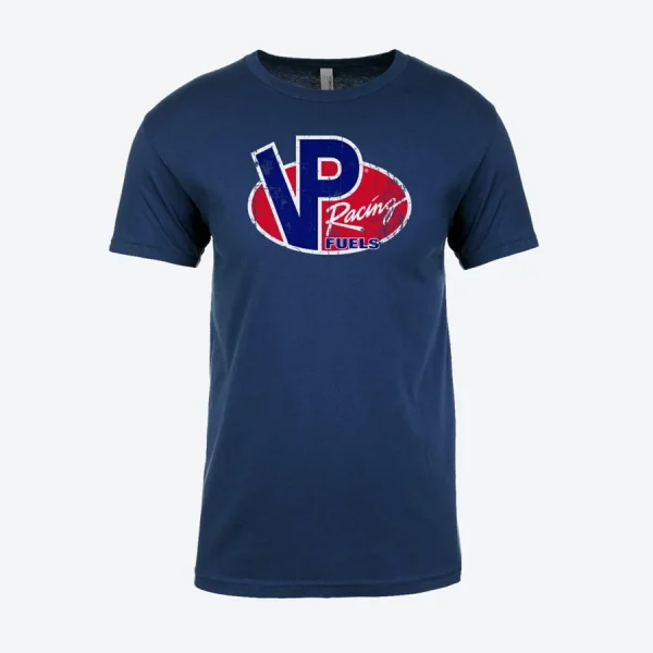 VP Racing Men's Vintage Logo Distressed T-Shirt — Navy / 3X-LARGE
