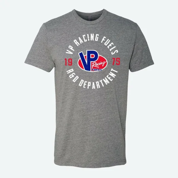 VP Racing Research & Development Charcoal Grey T-Shirt — 4X-Large / Gray